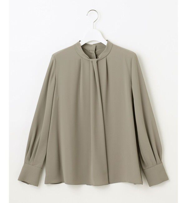 自由区「【人気素材・新色追加・カタログ掲載・セットアップ対応】ライトサテン ブラウス」|シャツ・ブラウス|モカ