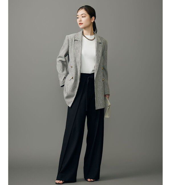 自由区「【SHIHOさん着用】フロントディテールラップワイド パンツ」|その他|