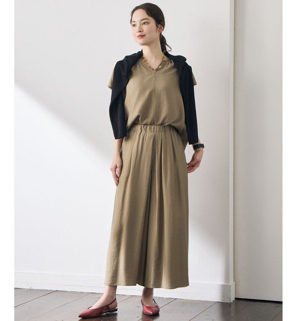 自由区「【カタログ掲載・人気素材・新型登場・セットアップ対応】エアリーツイルプルオーバー ブラウス」|シャツ・ブラウス|