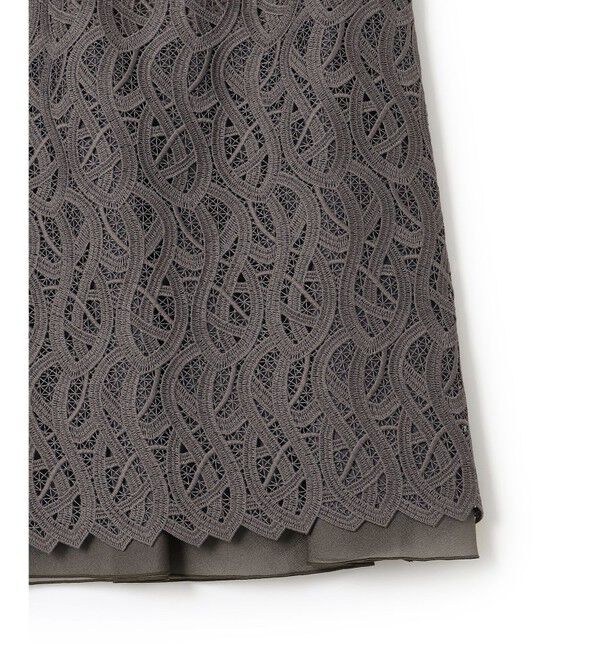 23区「【洗える】ジオメトリックレース Iライン スカート」|スカート|