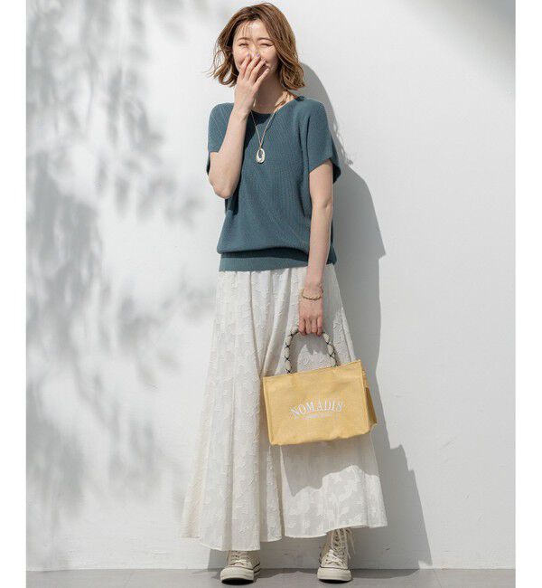 23区「【洗える】コットンアセテート オーバーサイズ ニット」|ニット・セーター|