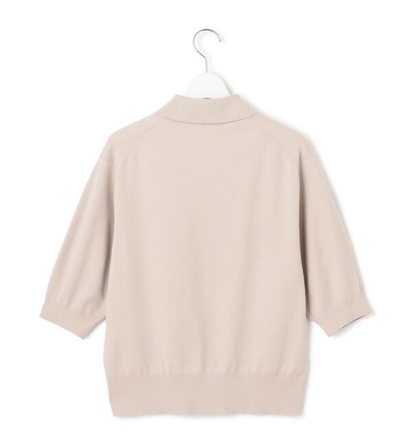 23区「【洗える/吊り干しOK】ヴィスコースストレッチ ポロニット カーディガン」|カーディガン|