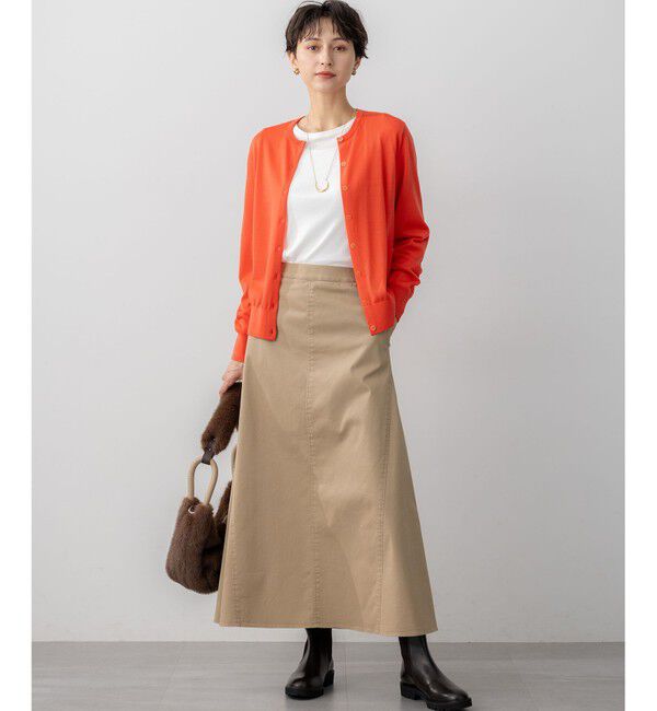23区「【WEB&一部店舗限定カラーあり】ストレッチギャバ チノ スカート」|スカート|