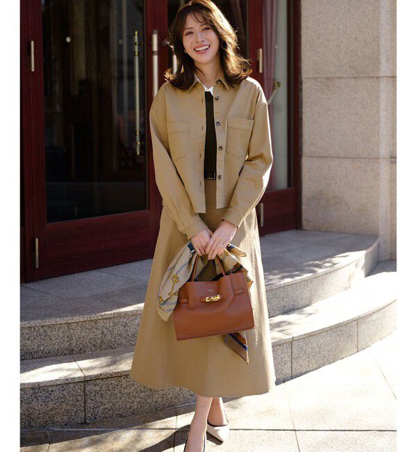 23区「【WEB&一部店舗限定カラーあり】ストレッチギャバ チノ スカート」|スカート|