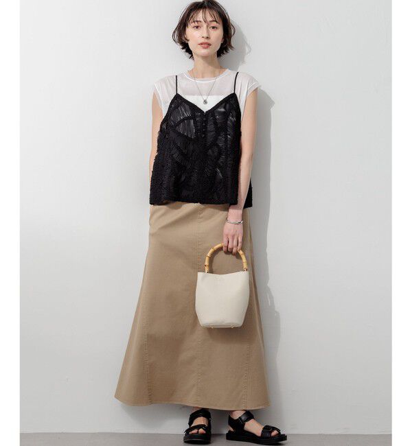 23区「【WEB&一部店舗限定カラーあり】ストレッチギャバ チノ スカート」|スカート|