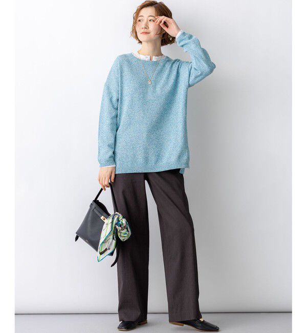 23区「コットンギマムリネ チュニック ニット」|ニット・セーター|