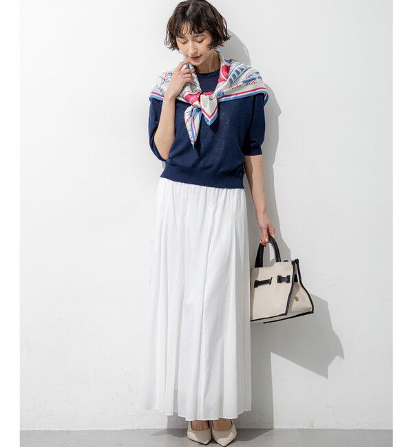 23区「【一部予約】ピュアリネンハイゲージ パフスリーブ ニット」|ニット・セーター|