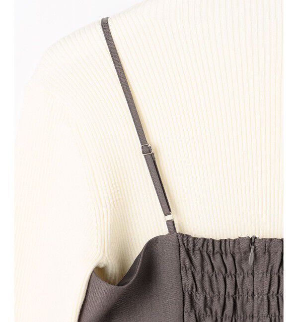 ANY SIS「【2SET】ビスチェ ワンピース &times; ニット セット」|スーツ|