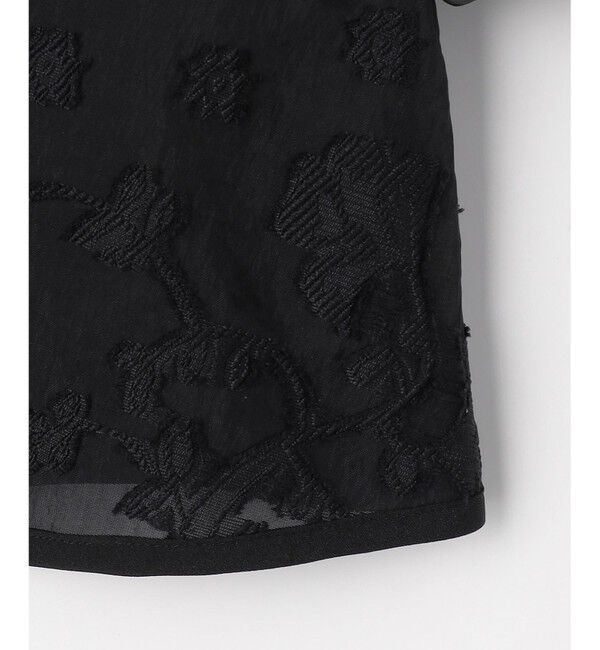 ANY SIS「【2SET】ジャガード ケープ トップス &times; サロペット」|ドレス|