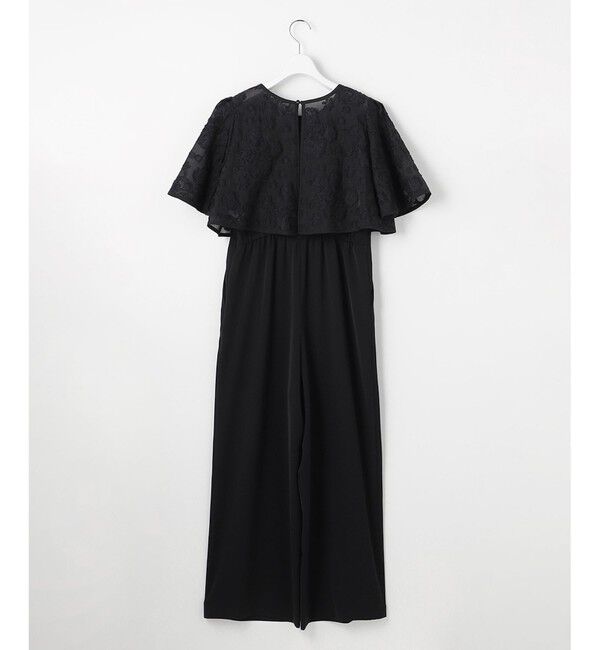 ANY SIS「【2SET】ジャガード ケープ トップス &times; サロペット」|ドレス|