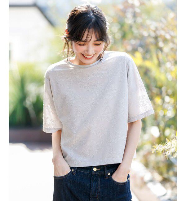 ANY SIS「レースクロップド プルオーバー」|シャツ・ブラウス|