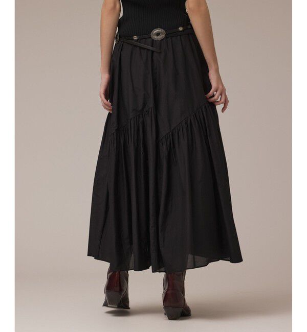 GRACE CONTINENTAL「コットンシルクティアードスカート」|スカート|