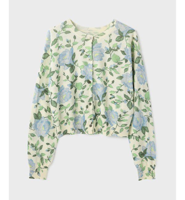 Diagram「ローズプリントニットカーディガン」|カーディガン|