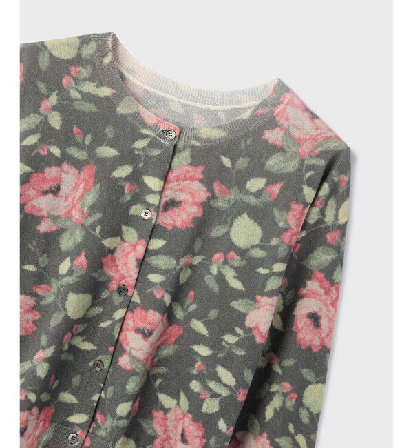 Diagram「ローズプリントニットカーディガン」|カーディガン|