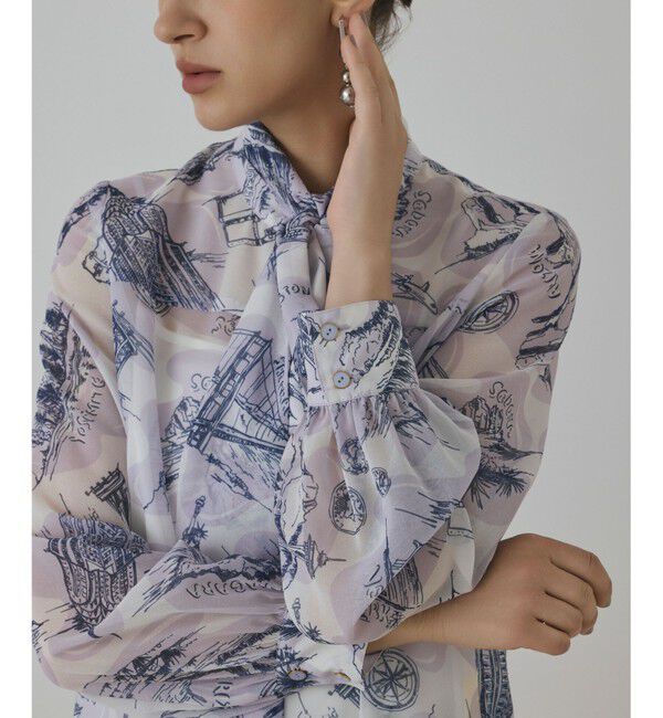 Diagram「スカ－フタイブラウス」|シャツ・ブラウス|