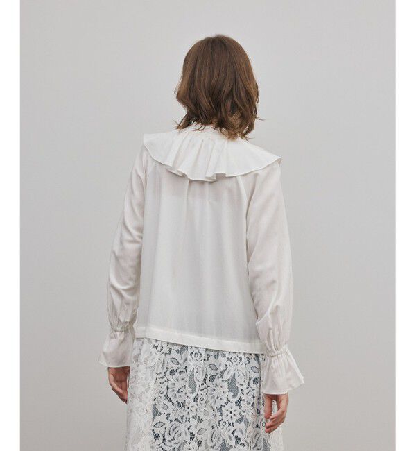 GRACE CONTINENTAL「レースコンビフリルカフタンワンピース」|ワンピース|