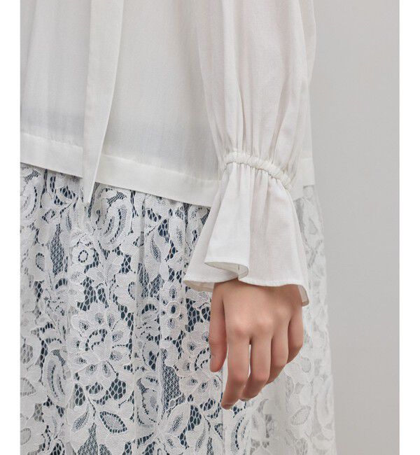 GRACE CONTINENTAL「レースコンビフリルカフタンワンピース」|ワンピース|