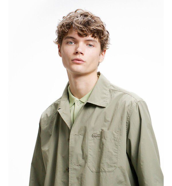 LACOSTE「ナイロンリップシャツジャケット」|シャツ・ブラウス|