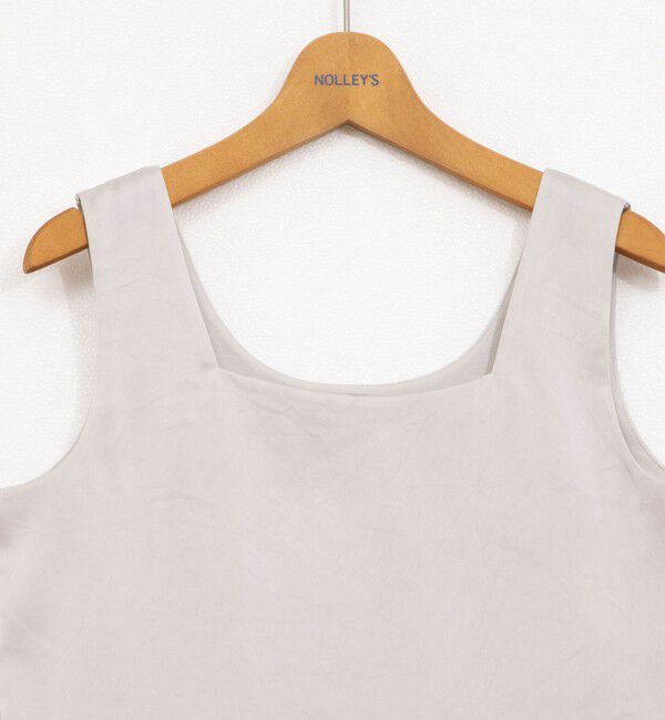 NOLLEY'S「《手洗い可能》サテン&times;ベア天2WAYタンクトップ」|タンクトップ|