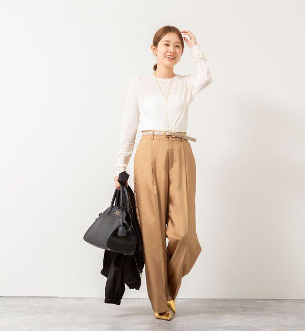 NOLLEY'S「ウォッシャブルシアーフライスロンT」|Tシャツ・カットソー|