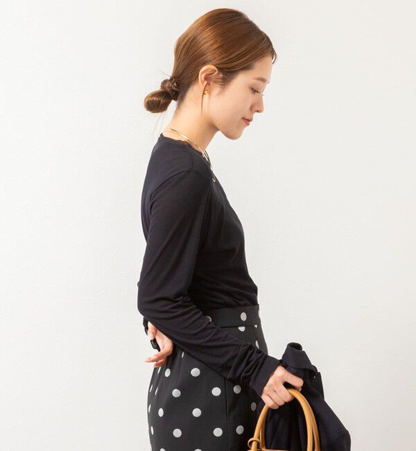 NOLLEY'S「ウォッシャブルシアーフライスロンT」|Tシャツ・カットソー|