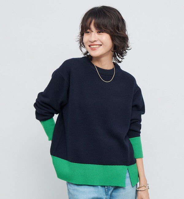 NOLLEY'S「5Gノアリスクルーネックプルオーバーニット」|ニット・セーター|