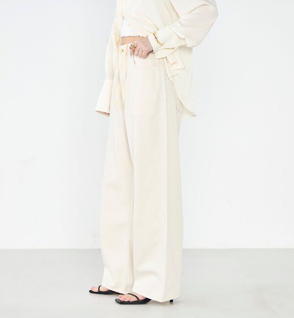 Rie Miller「【RM denim】リネン混ひも付きリラックスパンツ」|その他|