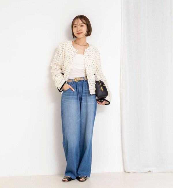 Rie Miller「【RM denim】リネン混ひも付きリラックスパンツ」|その他|