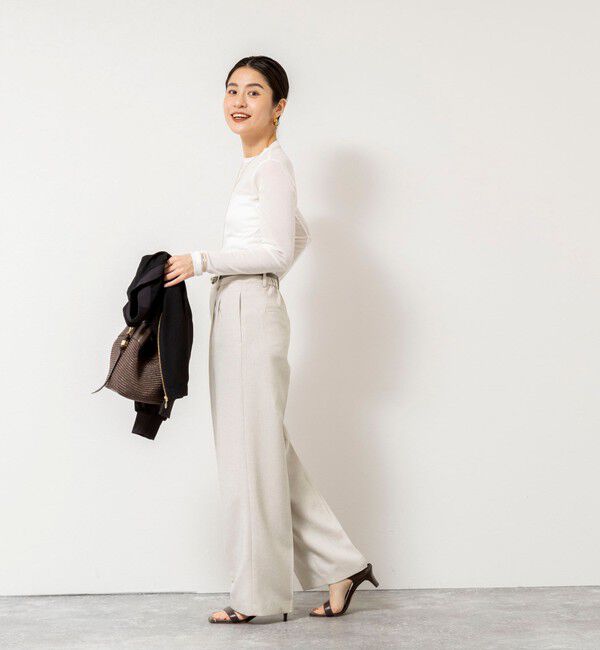 NOLLEY'S sophi「ウォッシャブルorganicコットンシアーテレコロンＴ」|Tシャツ・カットソー|