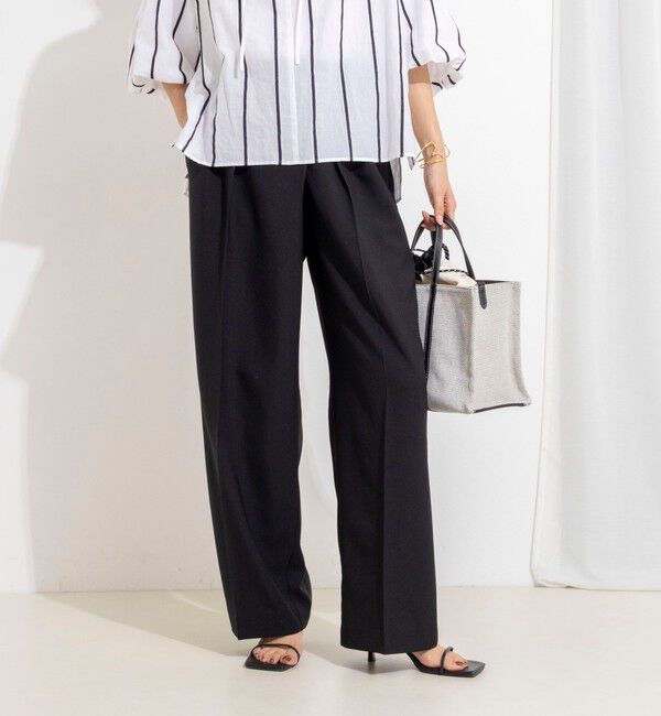 NOLLEY'S「ウォッシャブルラップ風ワイドパンツ」|その他|