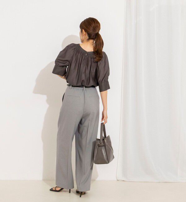 NOLLEY'S「ウォッシャブルラップ風ワイドパンツ」|その他|