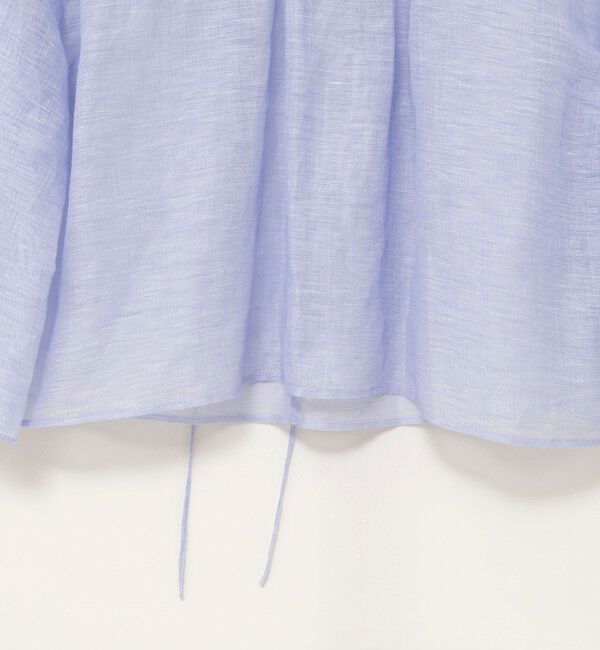 NOLLEY'S「ウォッシャブルシアーリネンカールマイヤーショートブラウス」|シャツ・ブラウス|