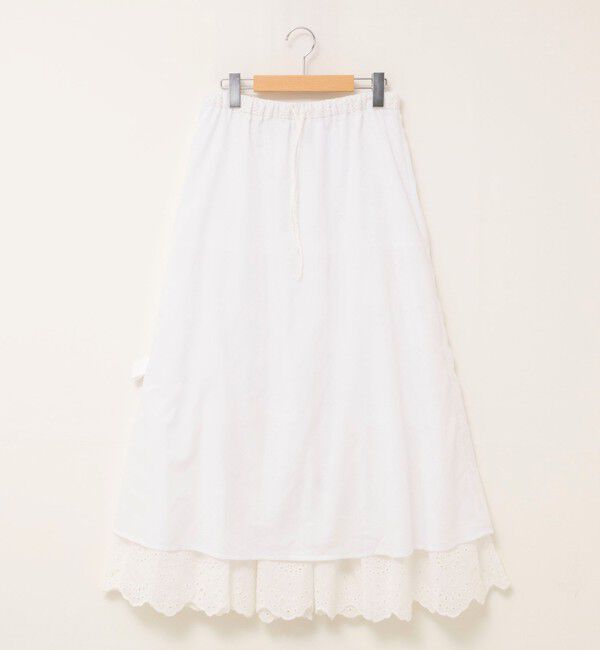 MAQWEL「【MAQWEL/マクウェル】ウォッシャブルコツトンレースティアードスカート」|スカート|