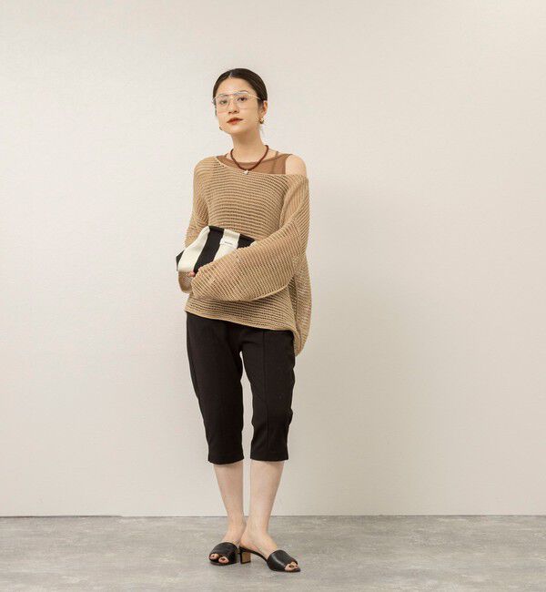 MAQWEL「【MAQWEL/マクウェル】ウォッシャブル透かし編みサマーニットプルオーバー」|ニット・セーター|