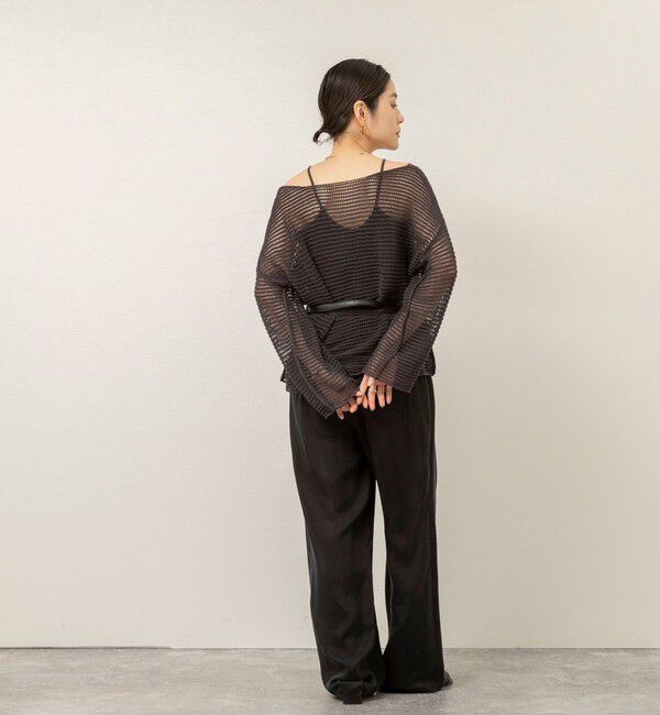 MAQWEL「【MAQWEL/マクウェル】ウォッシャブル透かし編みサマーニットプルオーバー」|ニット・セーター|