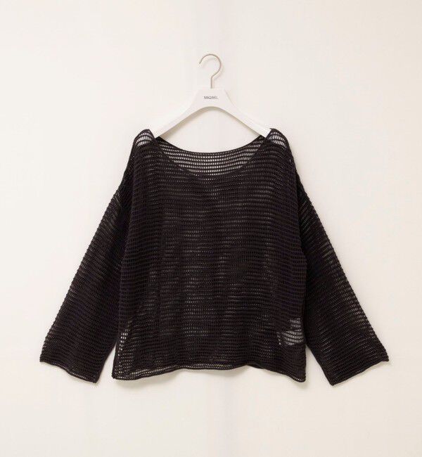 MAQWEL「【MAQWEL/マクウェル】ウォッシャブル透かし編みサマーニットプルオーバー」|ニット・セーター|
