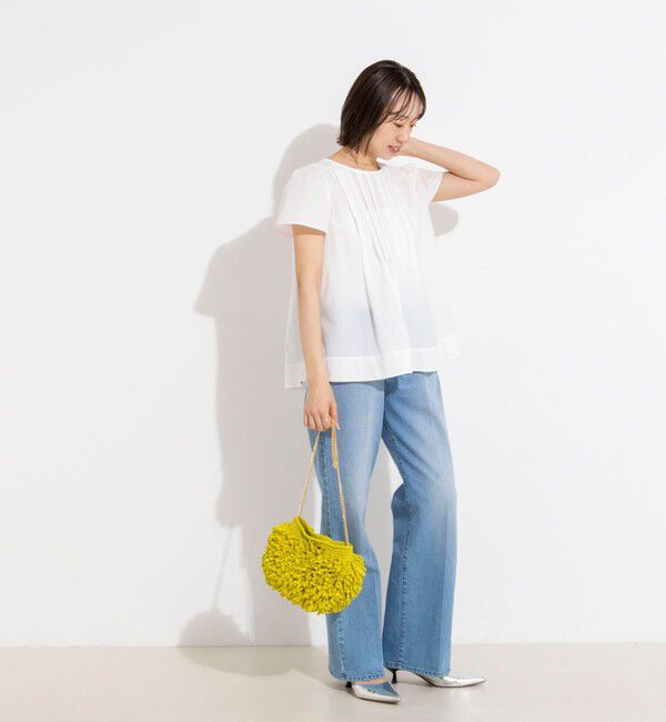 NOLLEY'S「《セットアップ対応》ウォッシャブルアクティブストレッチタックブラウス」|シャツ・ブラウス|