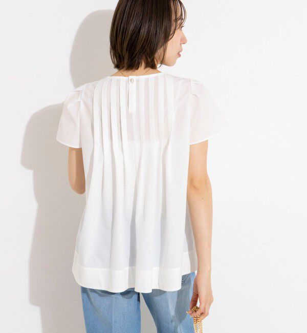 NOLLEY'S「《セットアップ対応》ウォッシャブルアクティブストレッチタックブラウス」|シャツ・ブラウス|