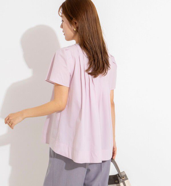 NOLLEY'S「《セットアップ対応》ウォッシャブルアクティブストレッチタックブラウス」|シャツ・ブラウス|