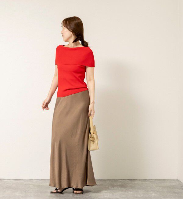 NOLLEY'S sophi「《手洗い可能》マルチファンクションマチ付きオフショルプルオーバー」|ニット・セーター|