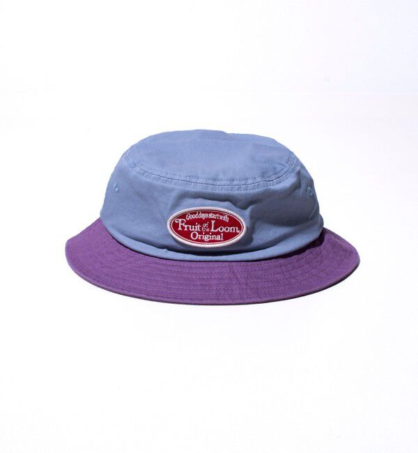 GLOSTER「【FRUIT OF THE LOOM/フルーツオブザルーム】ツートーンワッペンバケットハット」|ハット|