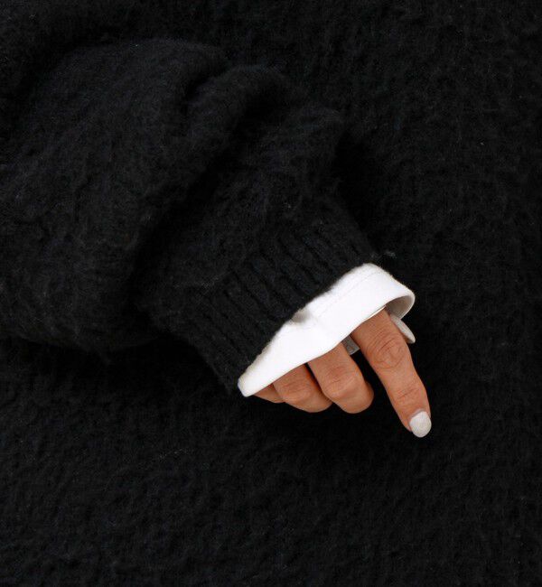 GLOSTER「【モヘアタッチ/ユニセックス対応】ヘンリーネックプルオーバーニット」|ニット・セーター|