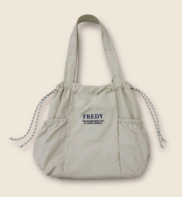 fredy emue「撥水サッカーサイドポケットトートバッグ」|トートバッグ|アイボリー