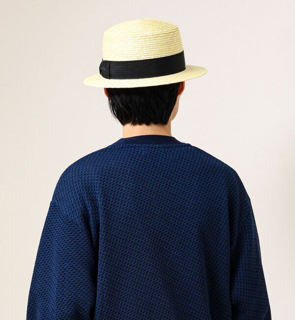 GLOSTER「【夏の定番クラシック】STRAW BOATHER HAT カンカン帽」|ハット|