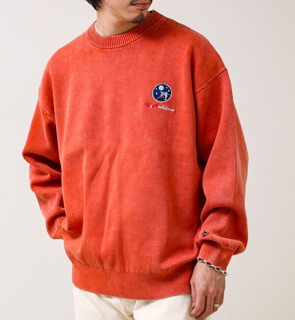 GLOSTER「【BOYエンブレム刺繍】Wフェイス フェードプルオーバーニット」|ニット・セーター|