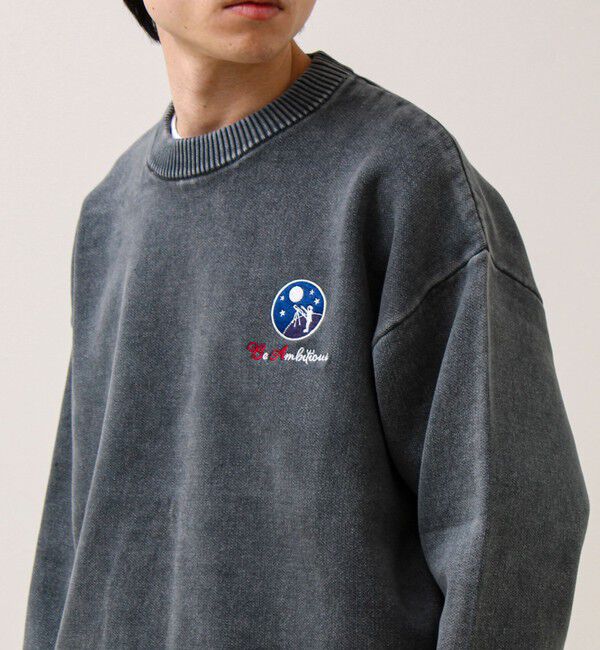 GLOSTER「【BOYエンブレム刺繍】Wフェイス フェードプルオーバーニット」|ニット・セーター|