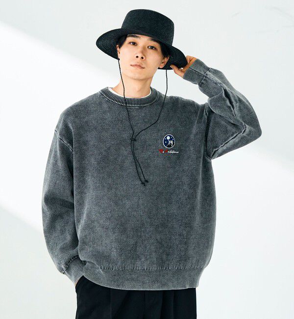 GLOSTER「【BOYエンブレム刺繍】Wフェイス フェードプルオーバーニット」|ニット・セーター|