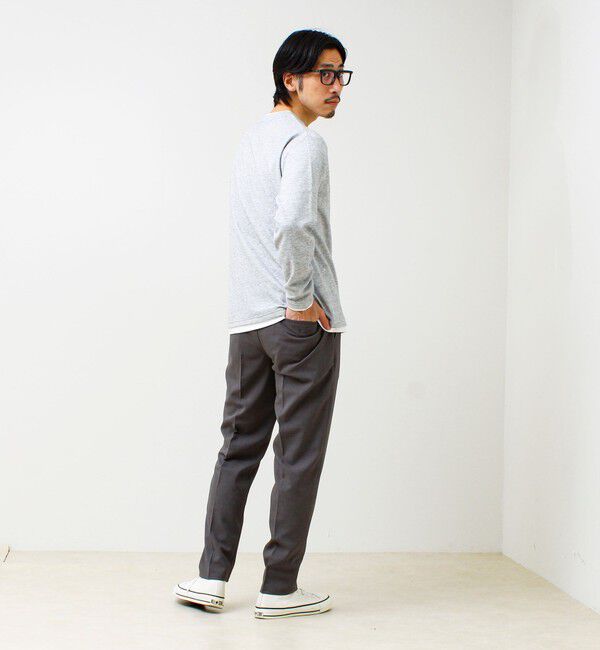 GLOSTER「【セットアップ対応】リネンタッチドビーイージーパンツ」|チノ|