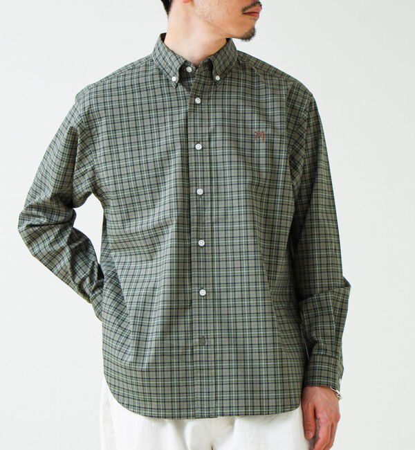 GLOSTER「【BOY ASTLAD刺繍】ボタンダウンシャツ ストライプ/チェック」|シャツ・ブラウス|