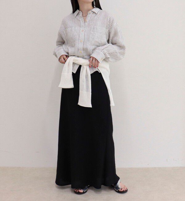 fredy emue「LINEN100 クロップドシャツ」|シャツ・ブラウス|